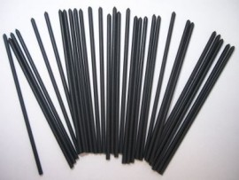 2mm Hollow tips black 1mm bore(30)