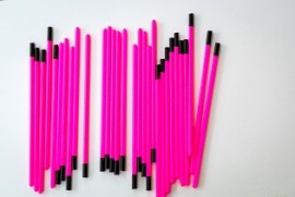 2 hollow tips 0.8mm pink(30)