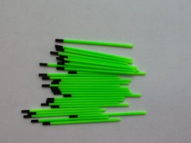 2mm hollow green tips 0.8mm bore(30)