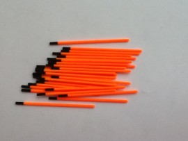 2mm hollow orange tips 1mm bore(30)