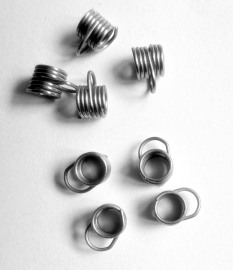 3.1mm new type over the tip inox spring eyes (50)