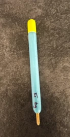 TN (tez naulls) Styrofoam Flighted Pellet Wagglers  6g yellow top  