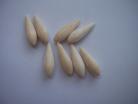 0.4g tear shaped  balsa bodies 1mm bore (8)