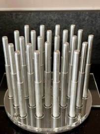 bespoke dipping boards with O ring system with machined pin (8mm reduced to 7mm )