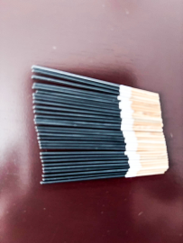 1mm painted cane tips black(30)